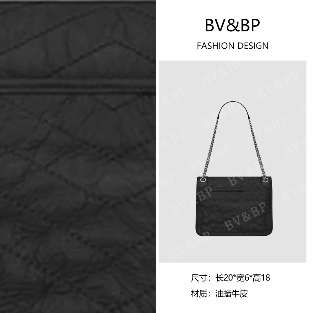 BV&BP· 原创设计 真皮高定单肩斜跨包   SC012-黑色