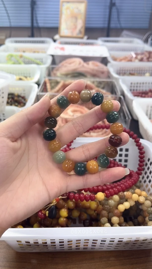 【闪购商品】菩提根/象牙果手串宝宝轮汉堡珠12mm