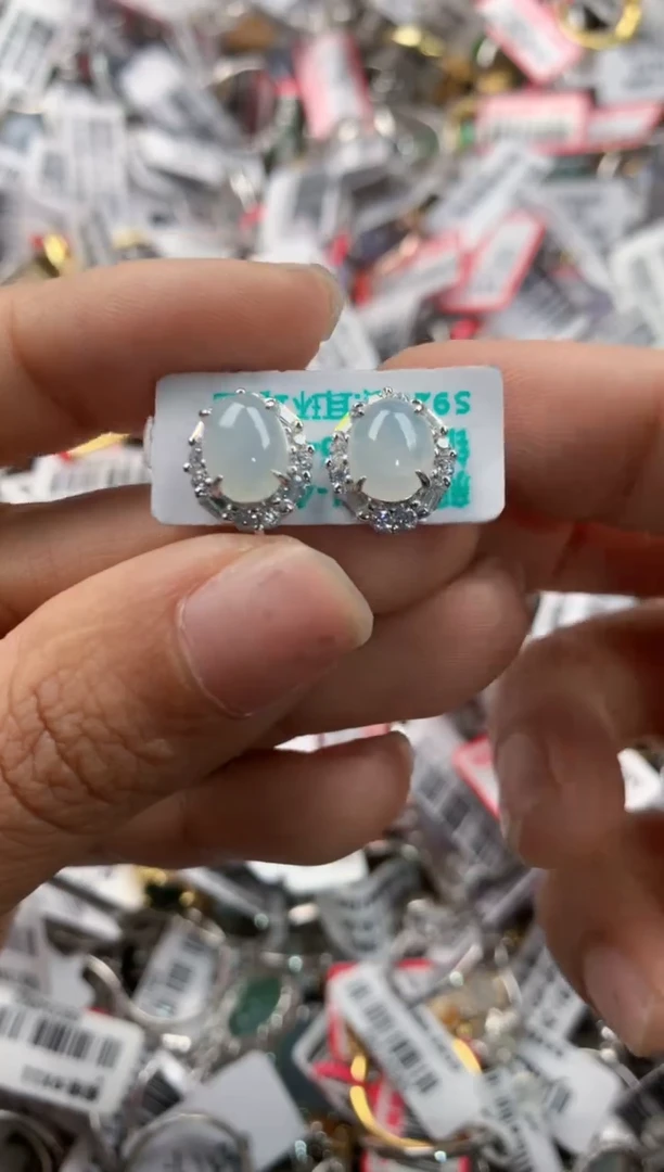 银S925镶嵌戒指翡翠555    4