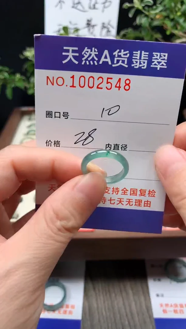 未镶嵌戒指翡翠10#
