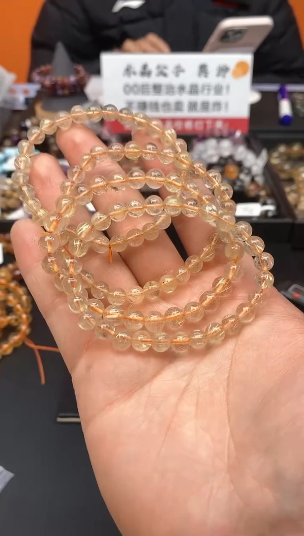 【闪购商品】水晶手串未镶嵌A82 金发