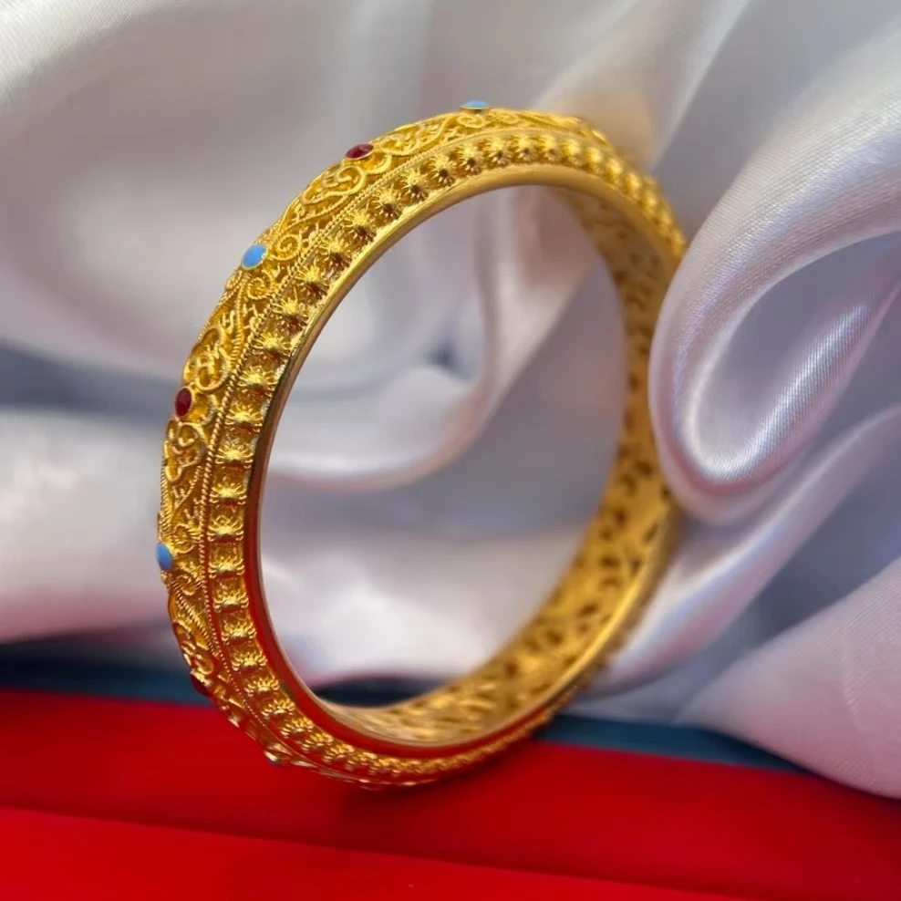 非金属珐琅手镯 皇后手镯宽版