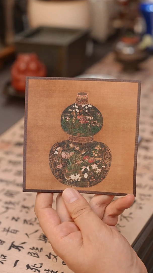 宣丝绘杯垫壶垫葫芦