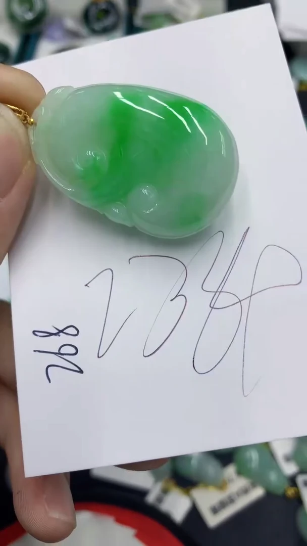 【闪购商品】翡翠颈饰18K金镶嵌号链接1111111