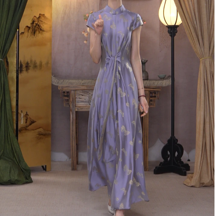 JIXIANGYIJIA/吉祥衣家翠叶藏蝶（连衣裙）922234829