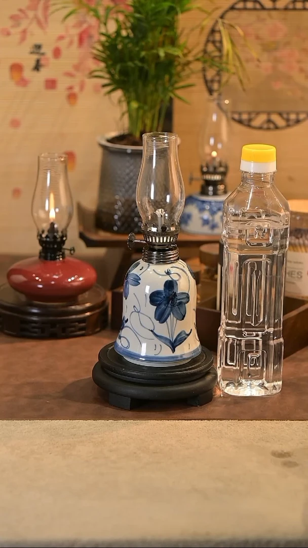 景德镇陶瓷油灯摆件