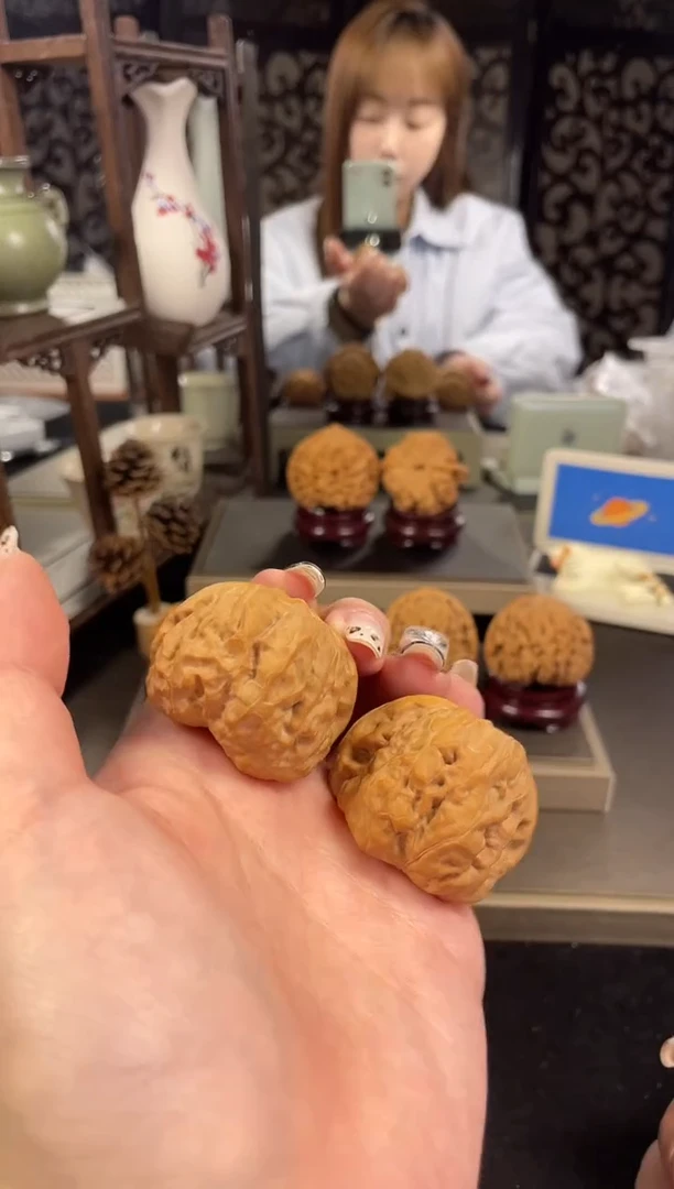 【闪购商品】文玩核桃把件蛤蟆头40尺-6