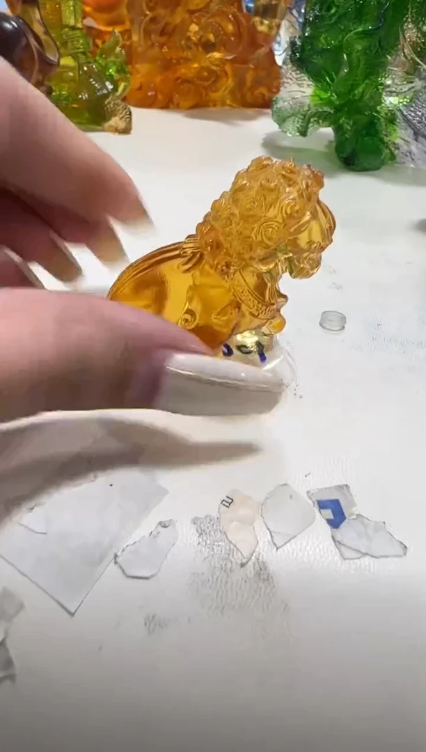 琉璃108微瑕古法琉璃假一罚十