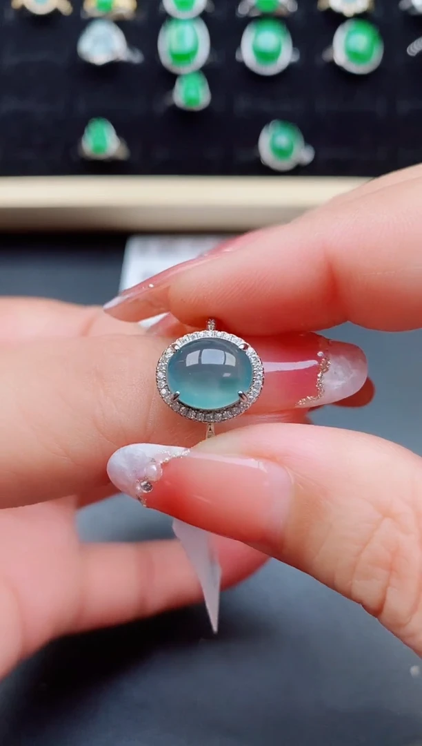 【闪购商品】翡翠戒指银S925镶嵌0508080