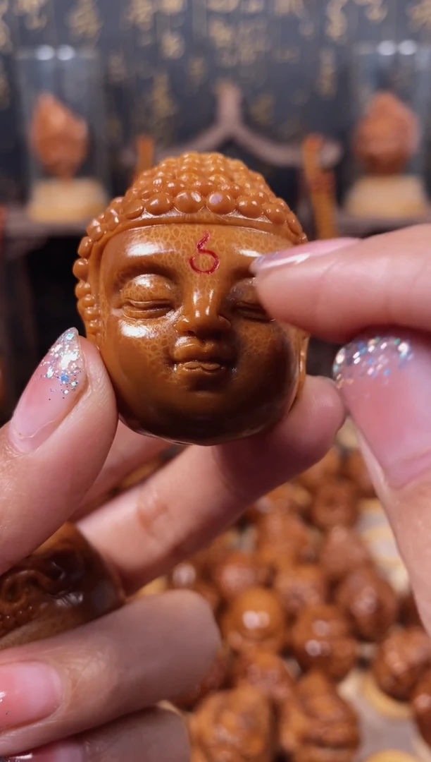 【闪购商品】橄榄核把件宝宝佛一对99998989