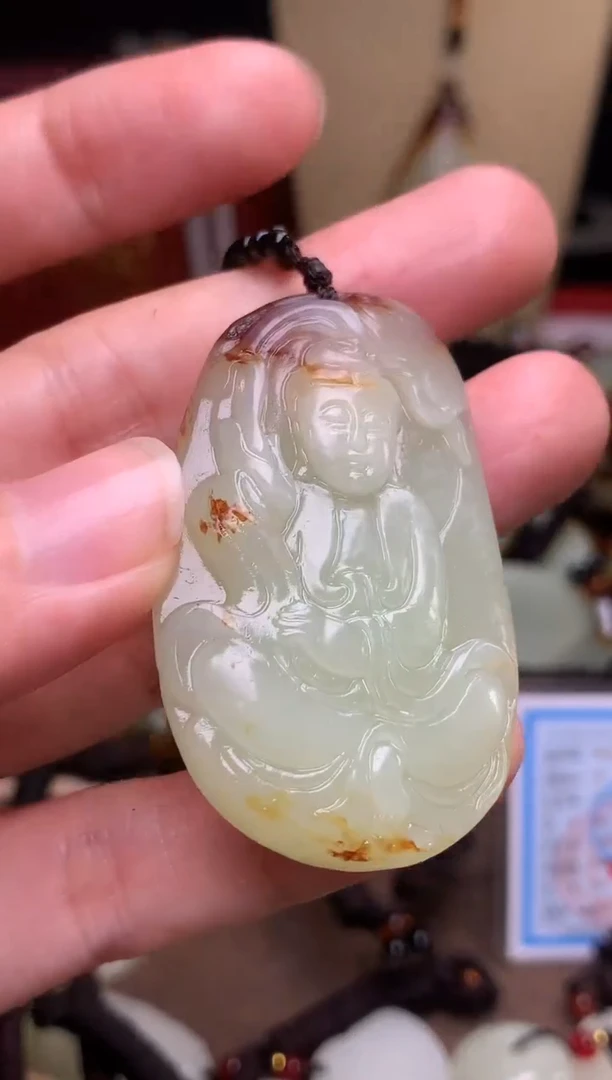 颈饰未镶嵌和田玉新疆料青海料清水和田玉吊坠