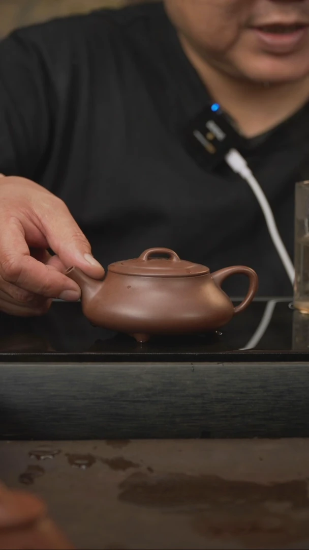 茶壶紫砂07，喜瓢，老紫泥，170cc