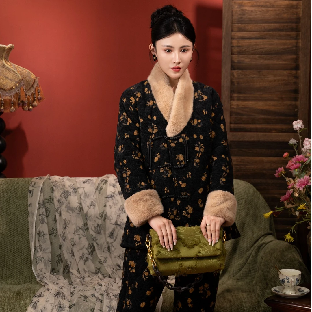 yixargozur/邑夏公主家居服时尚休闲冬季睡衣家居服