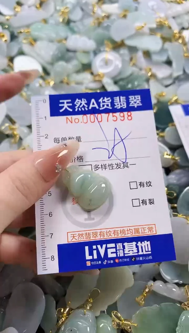 颈饰未镶嵌翡翠天然A货翡翠