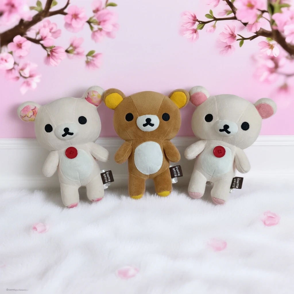 正版库存可爱轻松熊S码公仔毛绒玩具松弛熊玩偶熊妹圣诞生日礼物