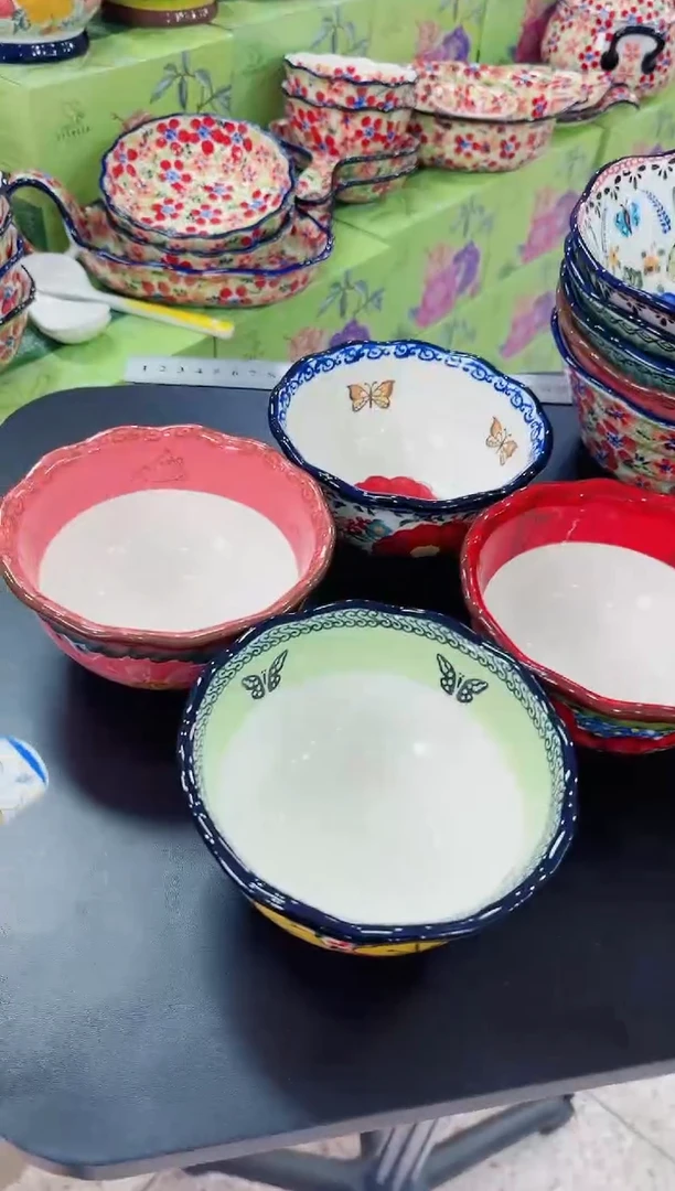 瓷5英寸-4碗4勺（樱花+莫妮+琉璃红+西西）