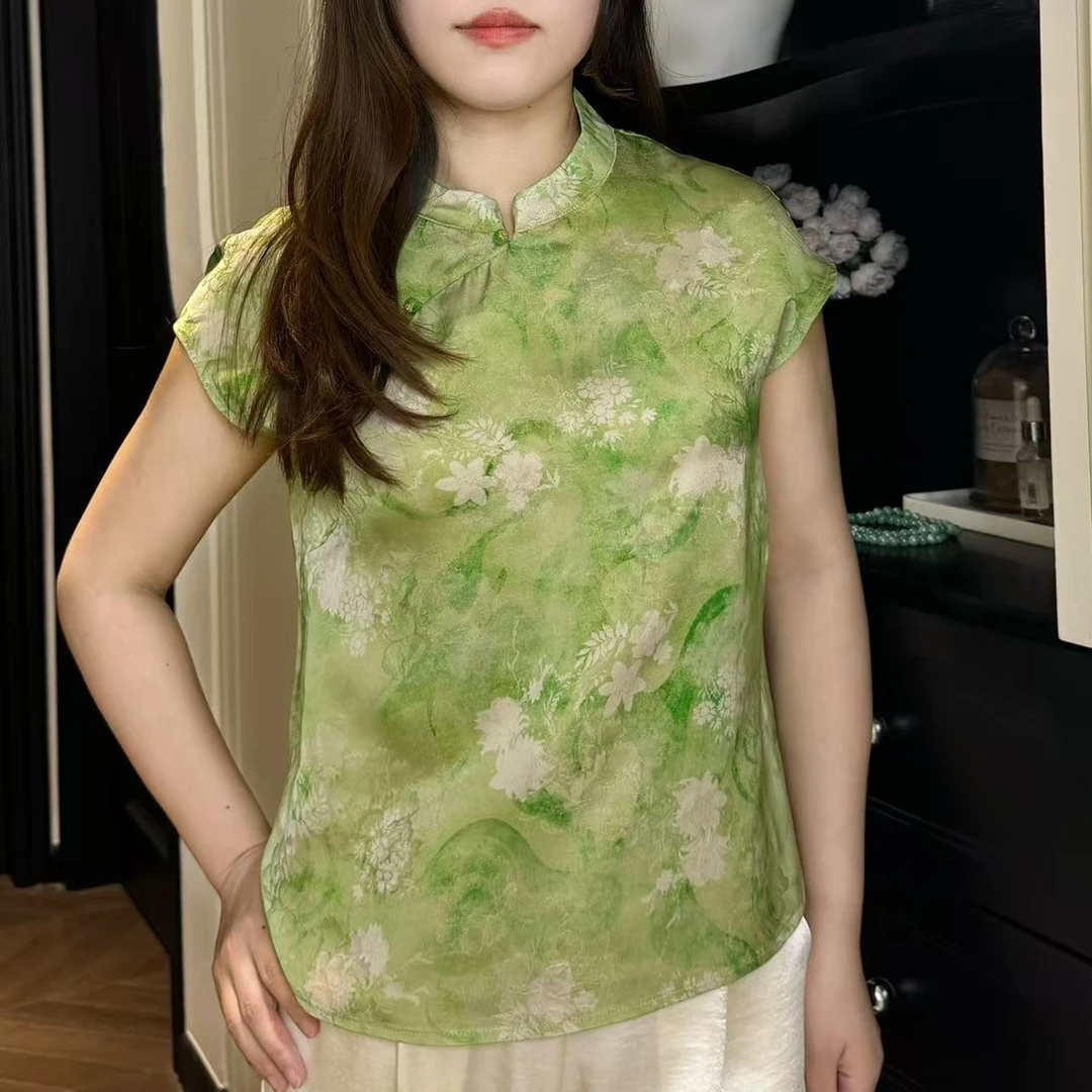 【叠翠】855 新中式中老年国风女装休闲上衣