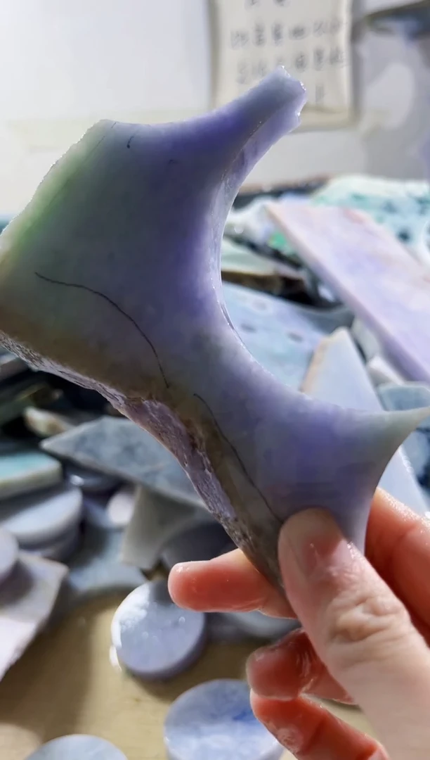 翡翠裸石缅甸翡翠A货柠2564