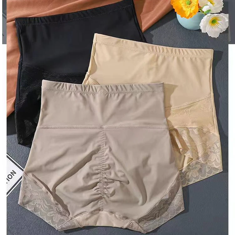 两条装薄款针织常规短裤镂空美体裤棉裆塑形夏季收腹裤女两条装