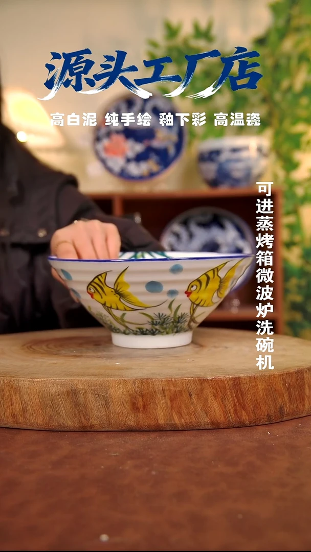 摆件白泥景德镇手工手绘陶瓷【食品级】332