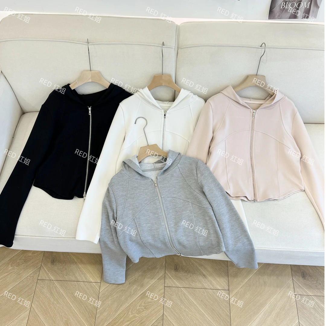 太舒服了~定制款春季修身韩系休闲气质显瘦卫衣上衣外套2518