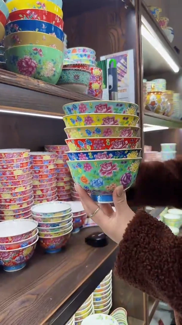 【闪购商品】瓷片5英寸饭碗6个景德镇餐具