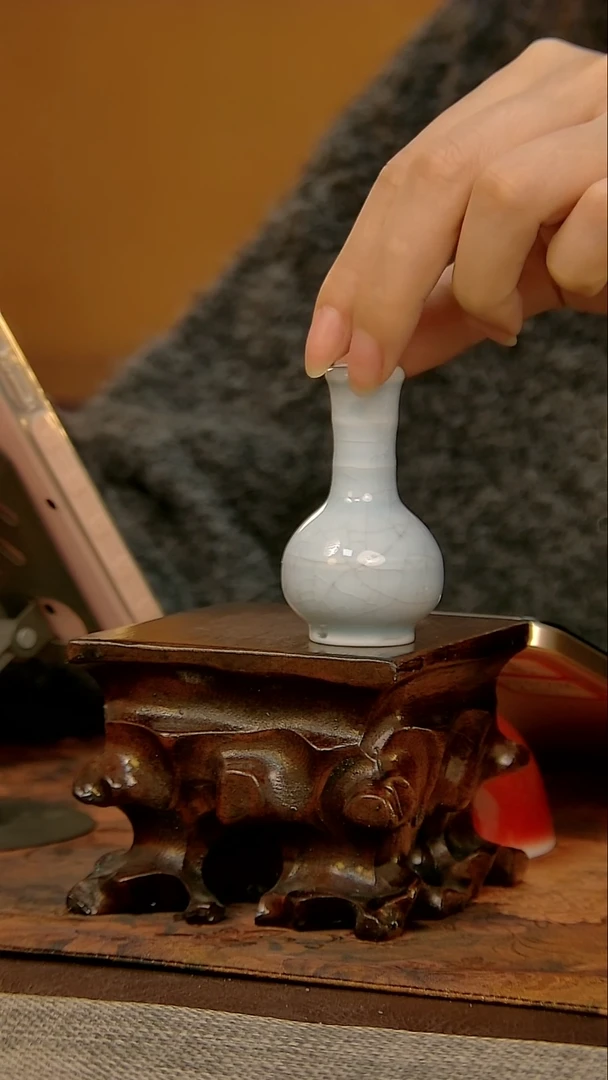 瓷片景德镇陶瓷粉青瓶