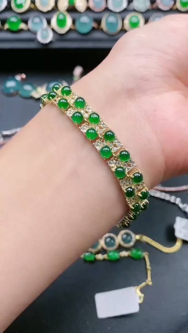 翡翠戒指银S925镶嵌111111