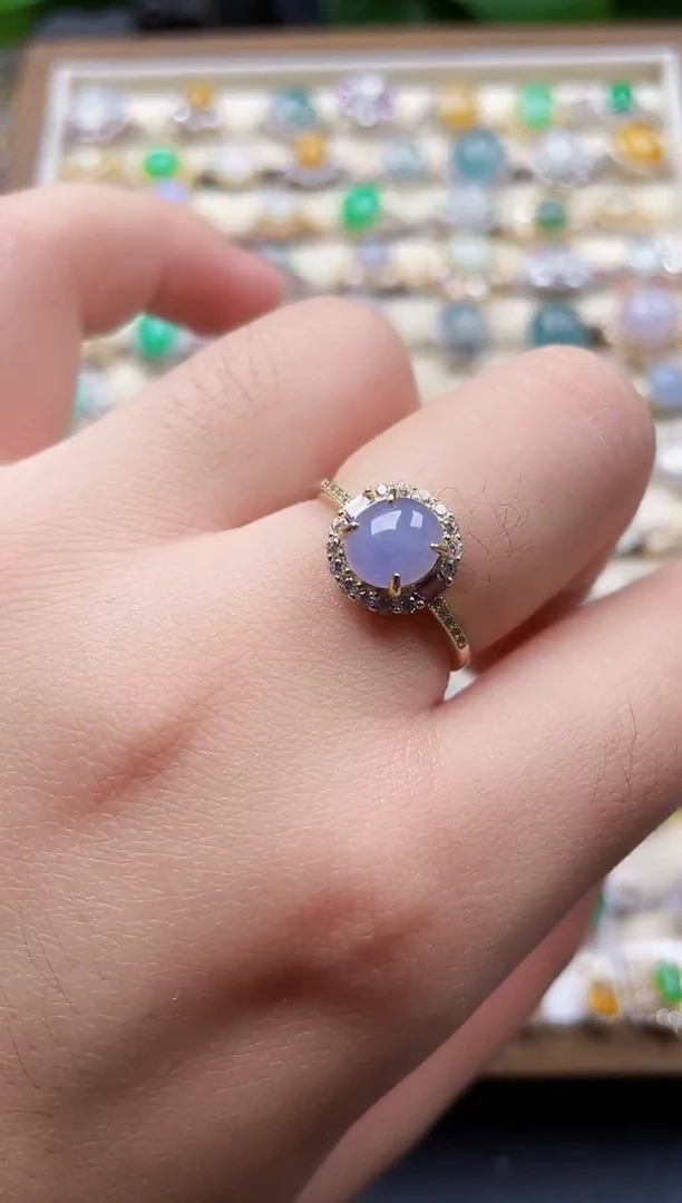 银S925镶嵌戒指翡翠39