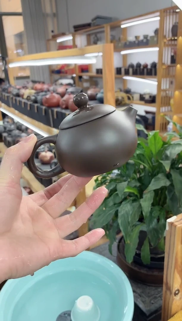 瓷片紫砂小品西施壶