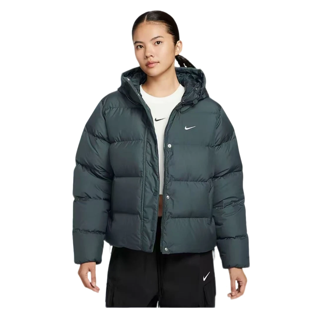 NIKE/耐克官方女子AS W NSW TF DWNFL 墨绿色羽绒服 IH0728390