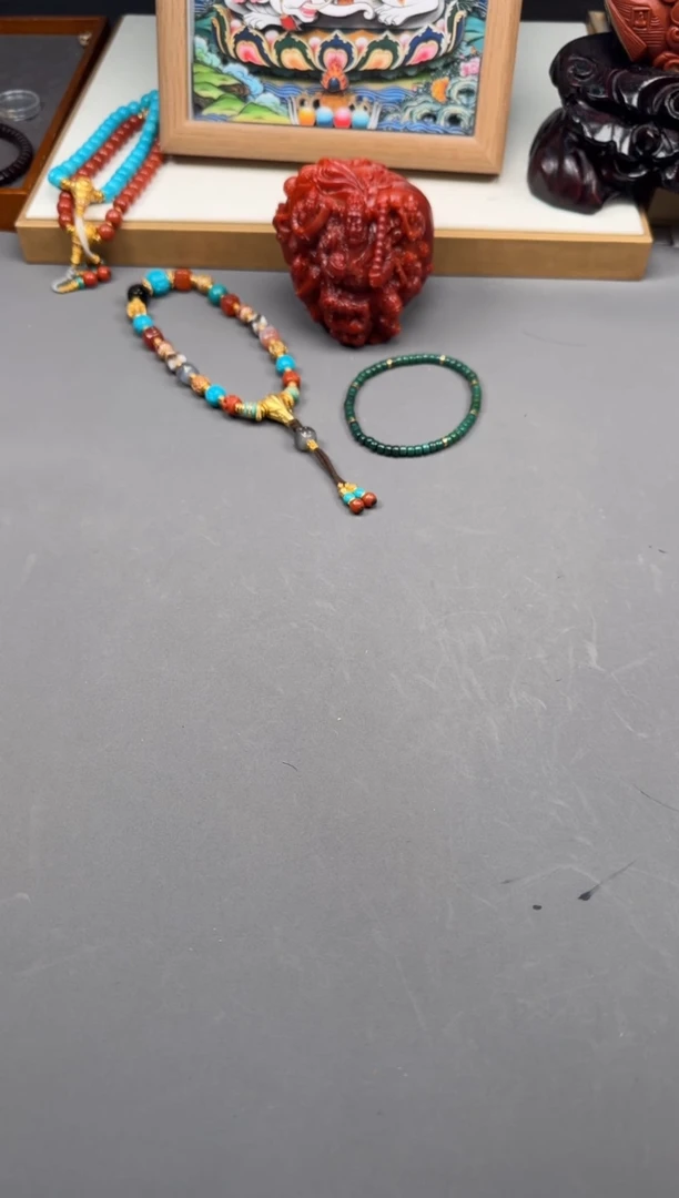 【闪购商品】南红玛瑙手串手串18K金镶嵌手串手串
