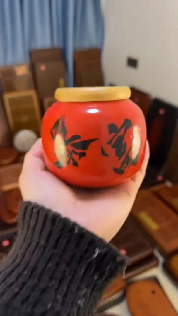 陶瓷暴富茶叶罐茶叶罐