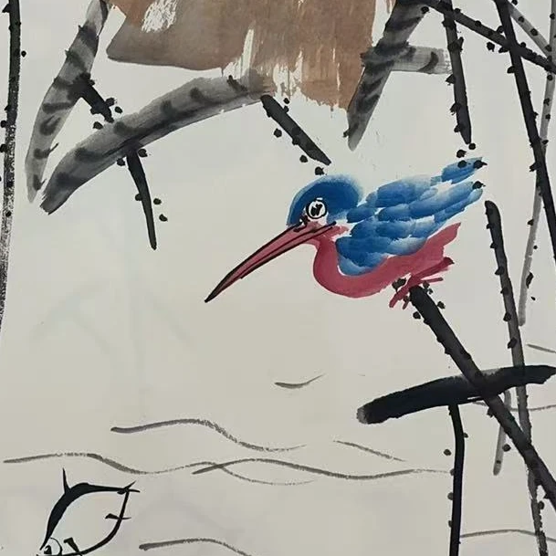 橱窗展示/齐派艺術/孔庆旭/宣纸国画/带证书