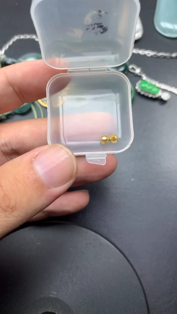 颈饰未镶嵌翡翠6*金珠4mm