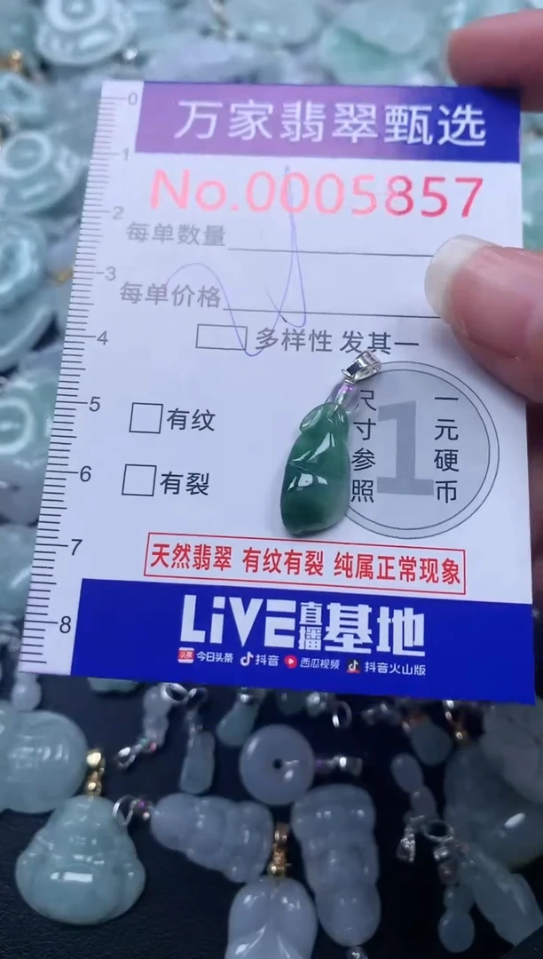 颈饰未镶嵌翡翠5857