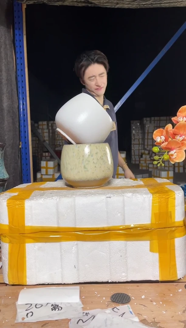 紫砂花盆宜兴紫砂粗陶花盆13*13