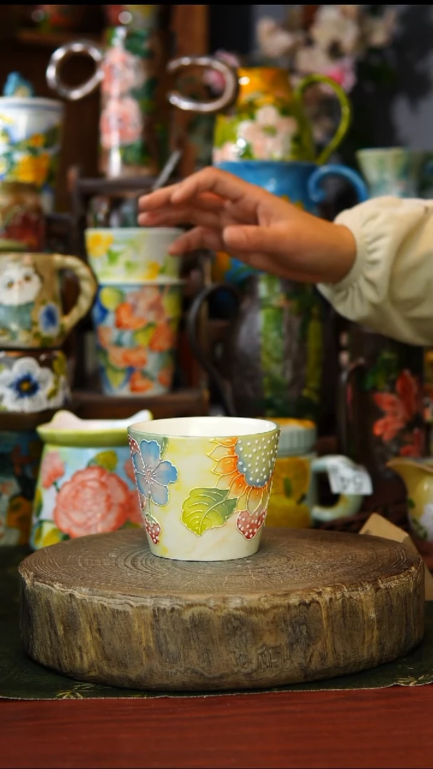 陶瓷60景德镇手工手绘釉下彩