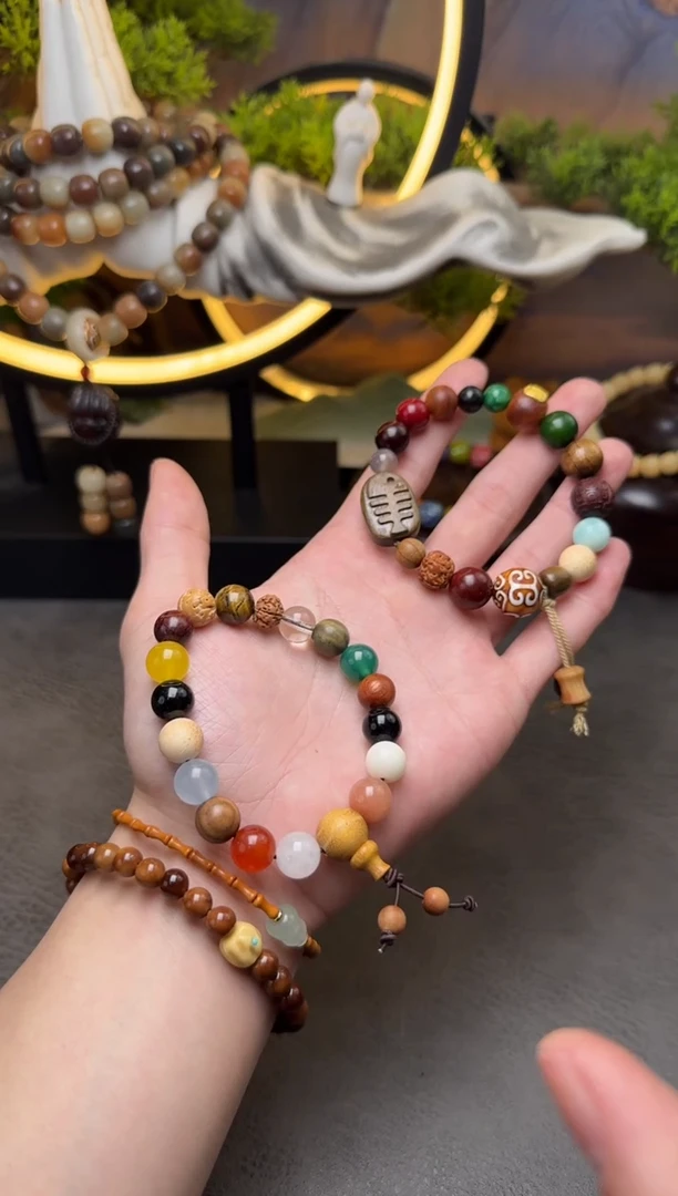 【闪购商品】菩提根/象牙果手串十八子菩提木头牌子