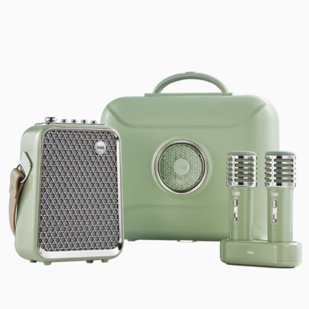 Divoom点音 K歌蓝牙音箱家庭KTV音响套装带双麦克风【东方青鸾】