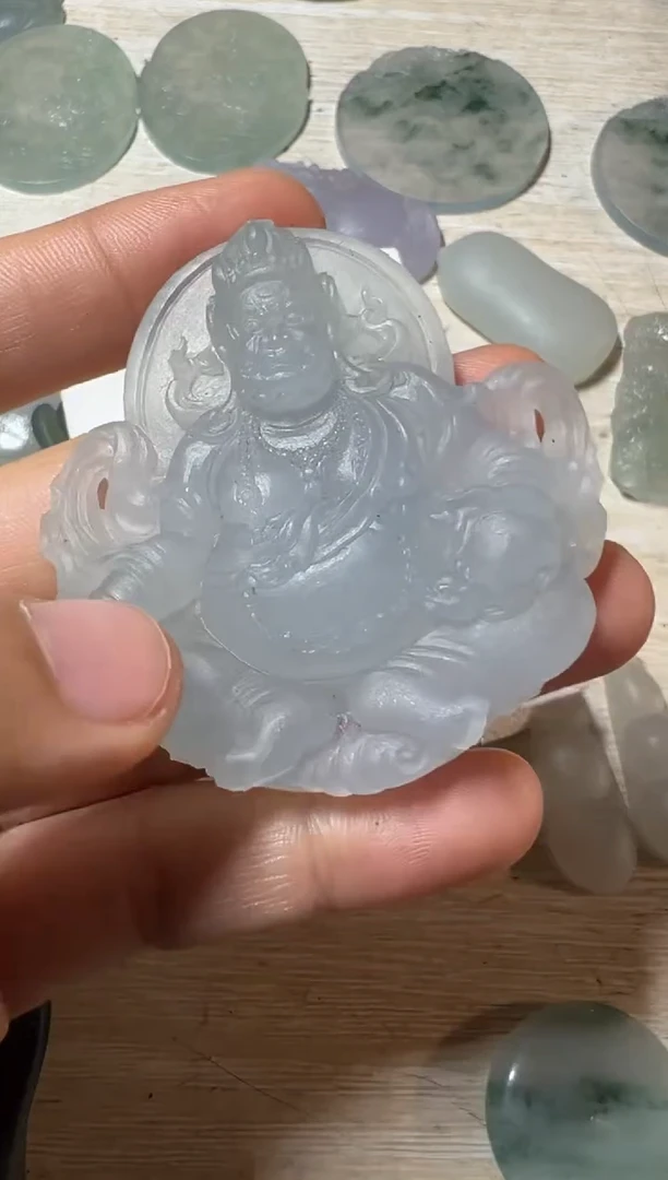 未镶嵌定制翡翠黄财神
