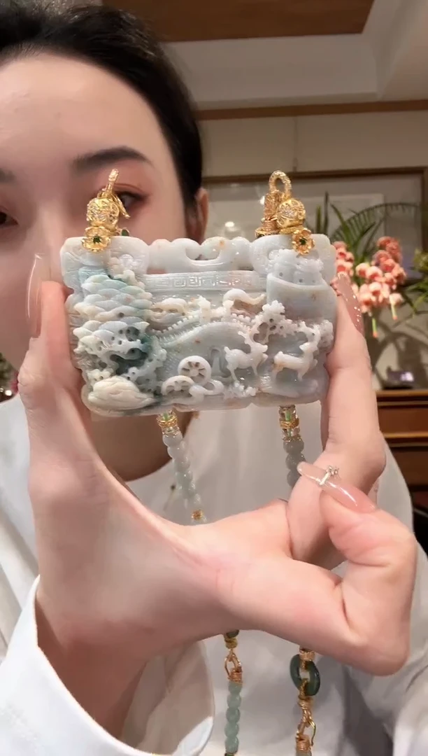 【闪购商品】翡翠颈饰未镶嵌国风