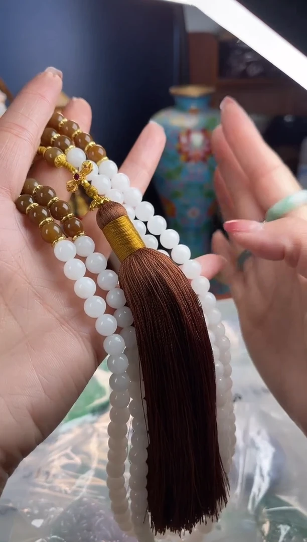 手工艺品琉璃如****音，项链