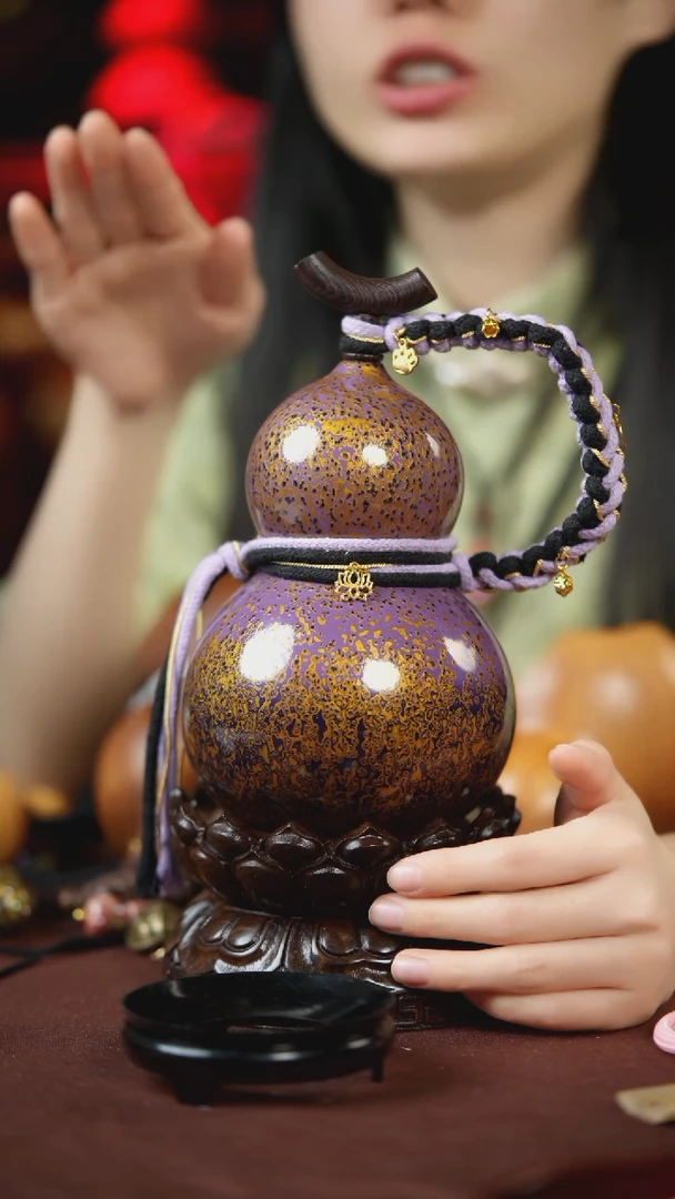 【闪购商品】399号500ml左右的非遗漆器酒葫芦