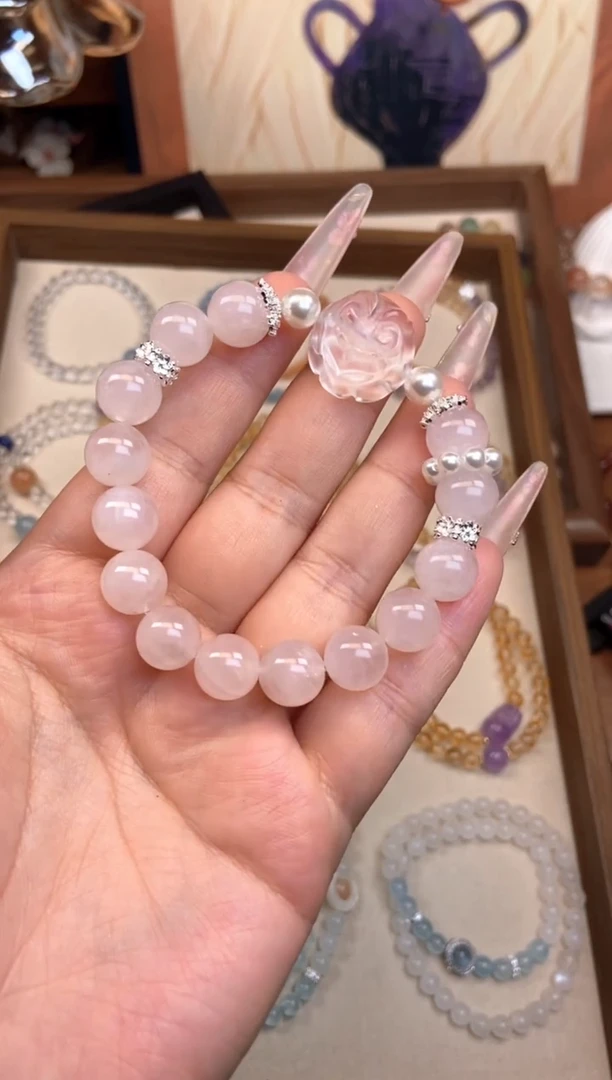 【闪购商品】水晶手链未镶嵌粉晶