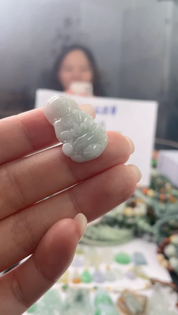 翡翠未镶嵌吊坠(赠链)观音