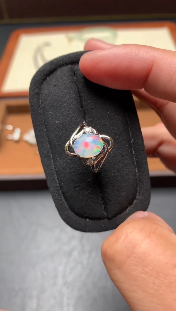 未镶嵌欧泊戒指F39【多样性发其一】