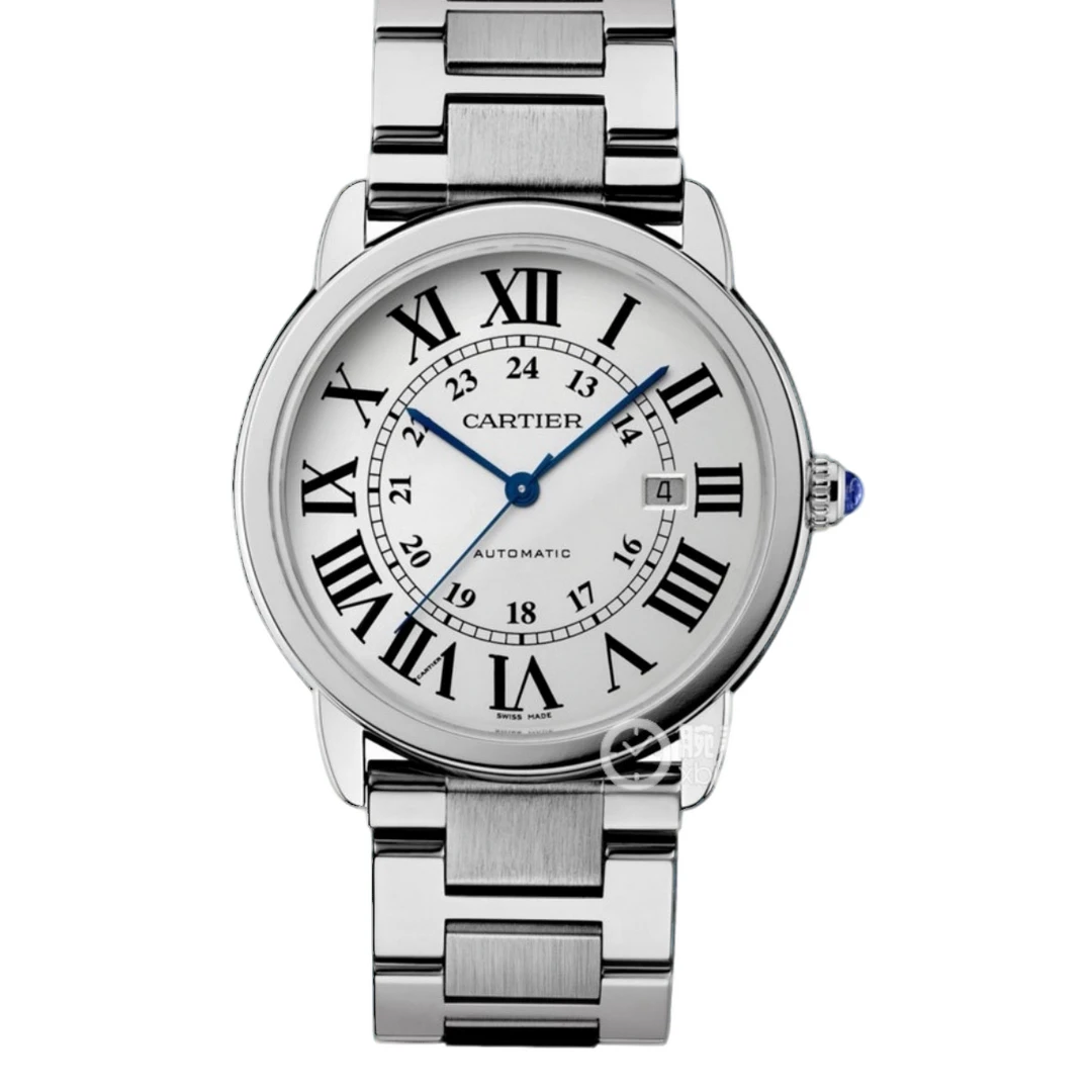 99新 Cartier/卡地亚 梵象批发/白钢/伦敦/机械/42mm/30800