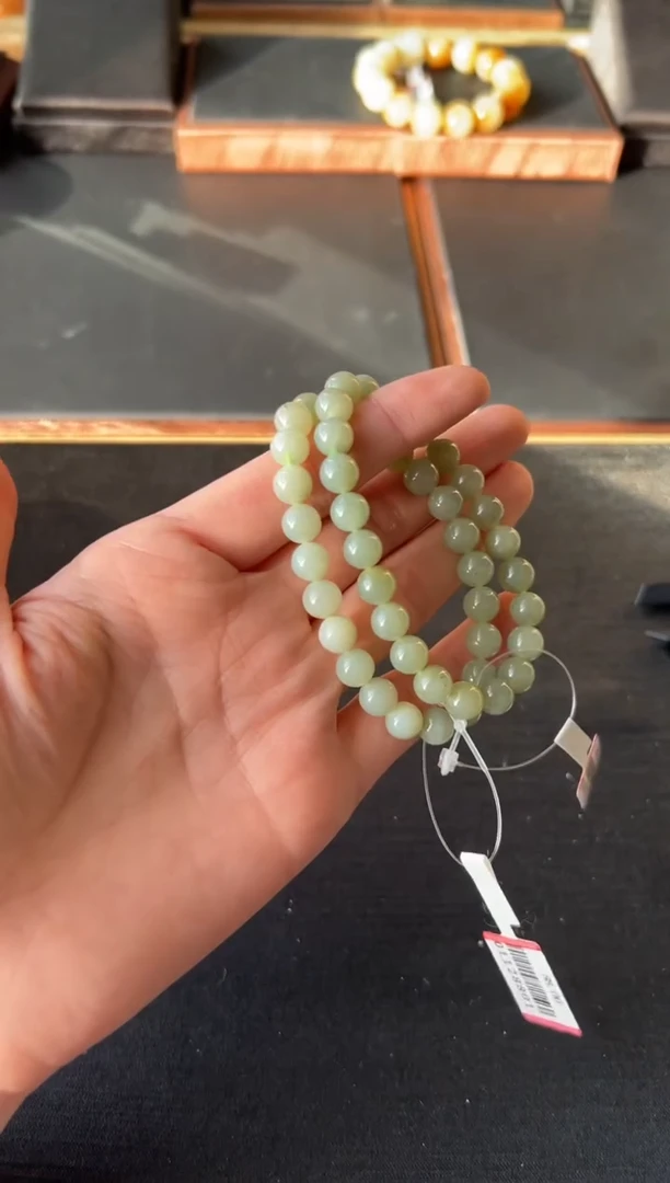 【闪购商品】和田玉手串未镶嵌且末微色差卡8多样性发货拍一发一