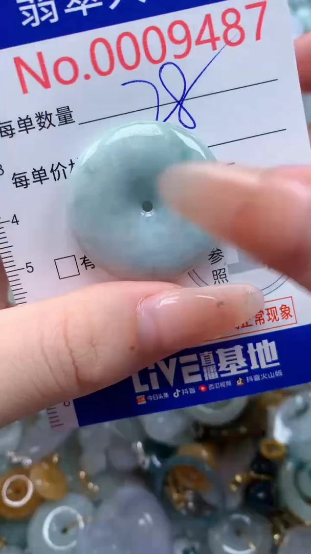 翡翠未镶嵌吊坠(不含链)9487